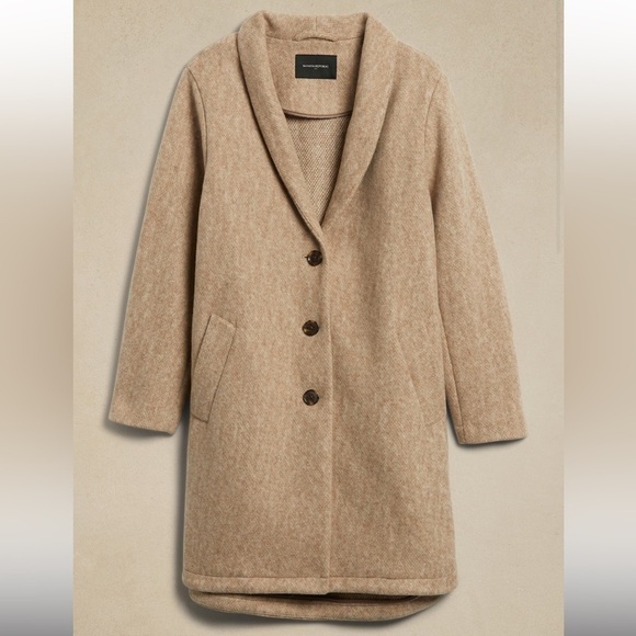Banana Republic Jackets & Blazers - Banana Republic Classic Beige Trench Shawl Collar Coat